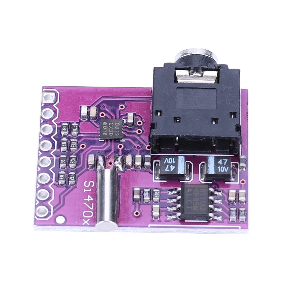 Si4703 RDS FM Radio Tuner Evaluation Breakout Module with 3.5MM Headphone Jack Radio Data Service Filtering Carrier Module