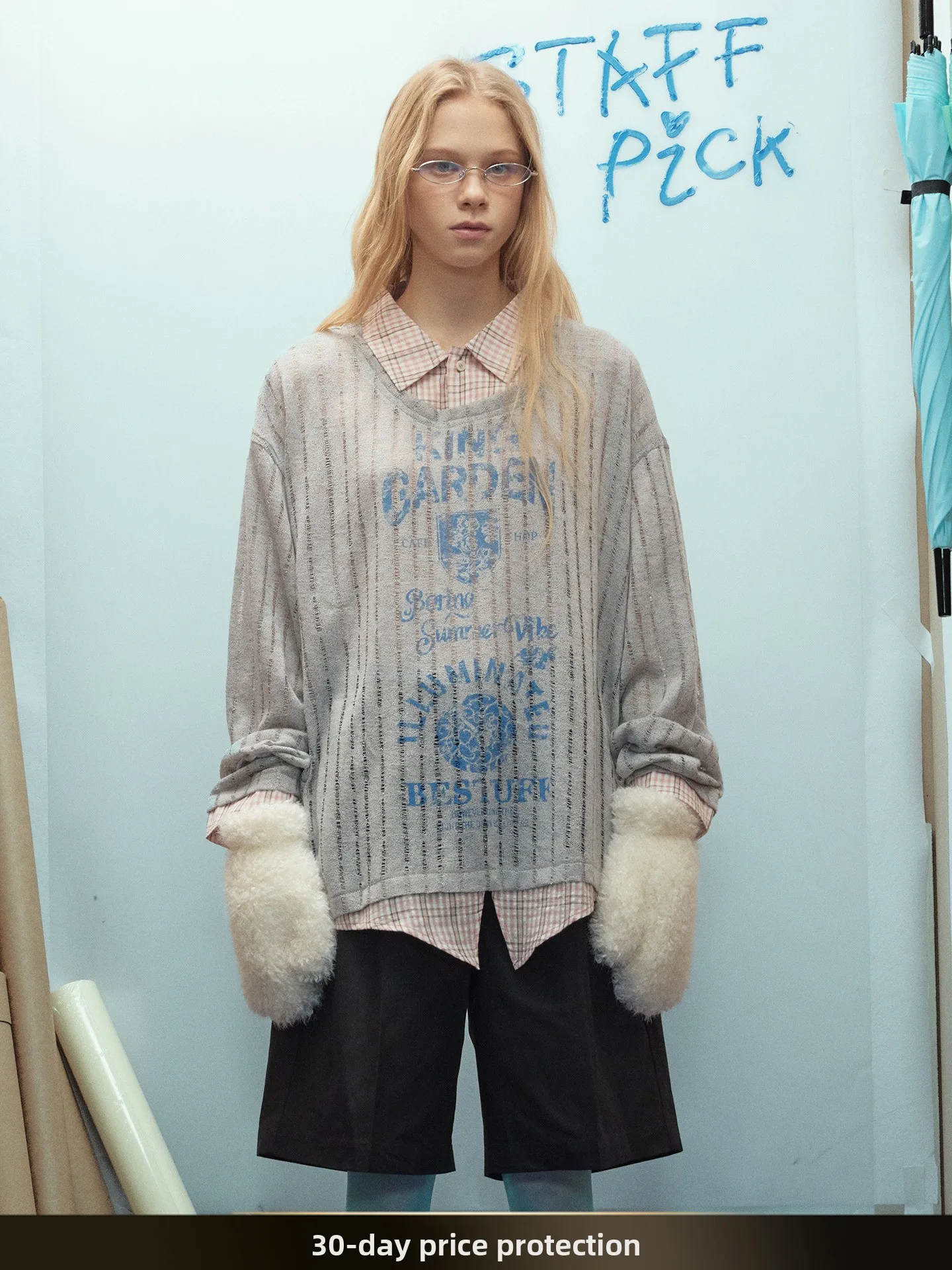 

Американская ретро-футболка с длинным рукавом, вязаная, повседневная, универсальная, для пар, с вырезами, осенняя, в университетском стиле, свободного кроя, свитшот