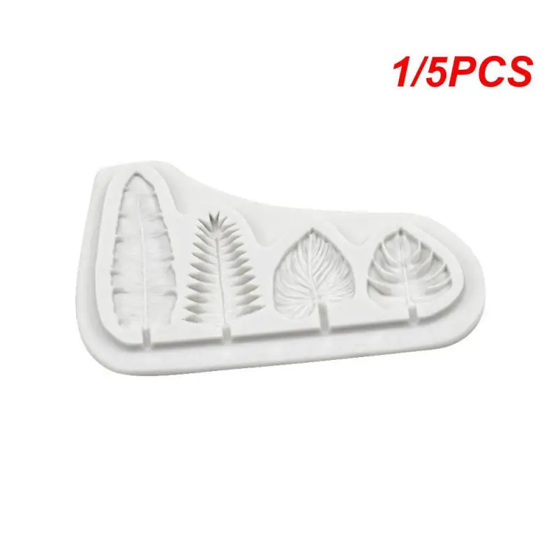 1/5PCS Silicone Mold Durable Silicone Party Decoration Cake Decorating Tools Not Easily Deformed Leaves Baking Leaf Mold