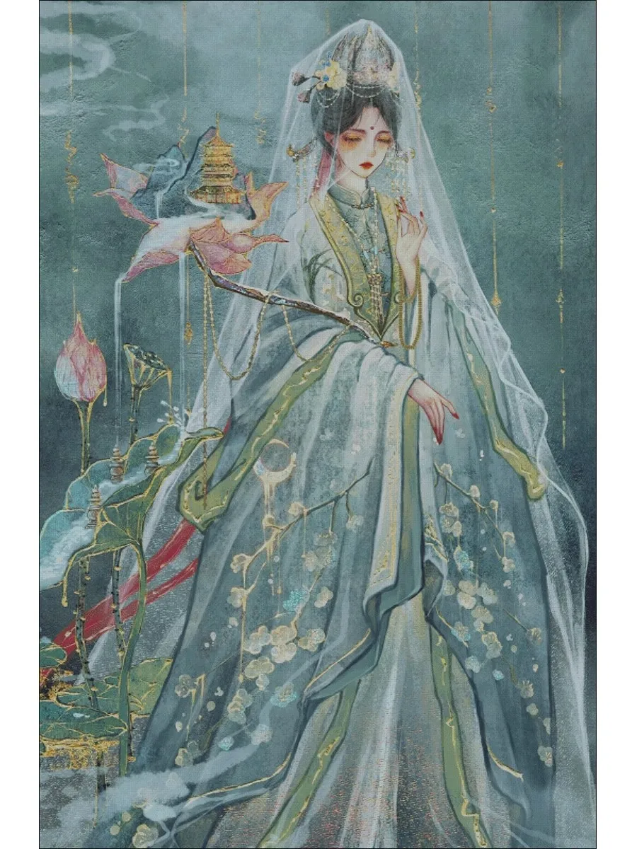 

Древний стиль красоты 14CT 16CT печатный холст вышивка крестиком DIY набор китайский узор комплект домашнее рукоделие вышивка 150 цветов