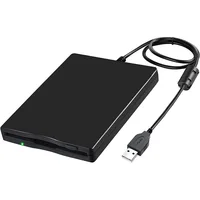 Unidad lectora de disquete USB 3,5 ""externa portátil 1,44 MB FDD Diskette Drive para Mac Windows 10/7/8/XP/Vista PC portátil de escritorio
