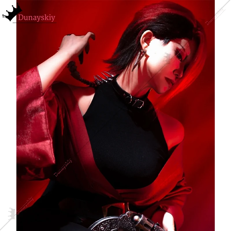 Gachiakuta‌ Zanka Kyouka Cosplay Costume Zanka Nijiku Custom New Red Cloak Dress Prop Halloween Carnival Men Women Dress Up