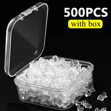 500pcs with Box Soft Rubber Ear Plugs transparent Earring Back Stopper Studs for Stud Earrings DIY Silicone Plug Back Stoppers - AliExpress 
