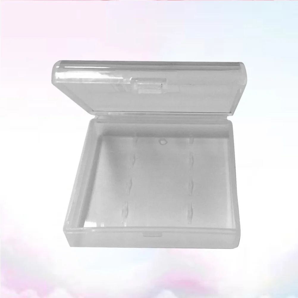 

4 Aaa Batteries Case Holder Clear Hard Plastic Storage Box Compact Organizer Travel Safe Short Circuit Protection