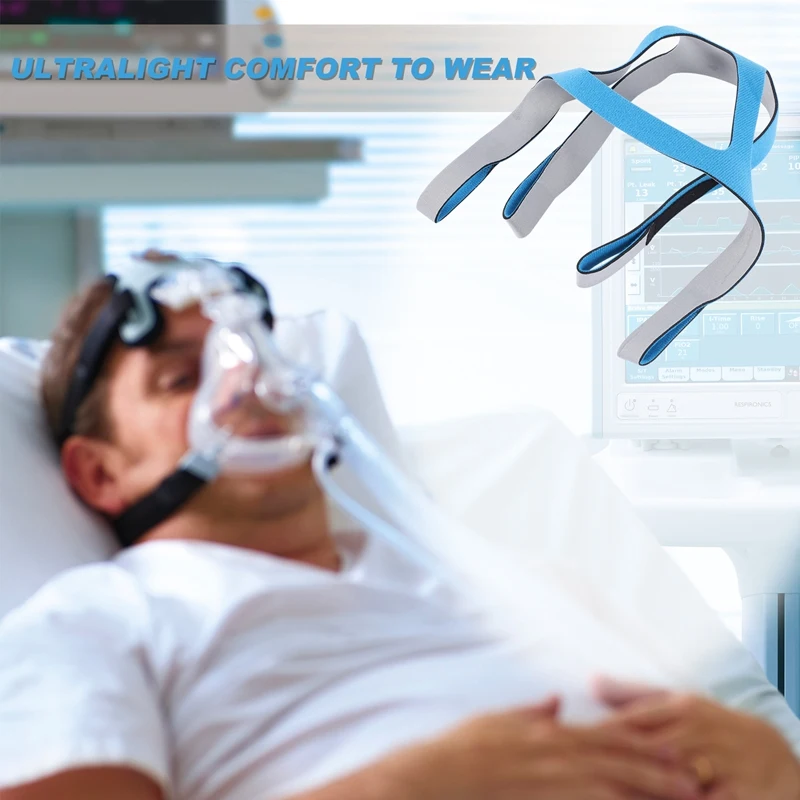 สายรัดศีรษะที่คาดศีรษะระบายอากาศใช้ได้ทุกรุ่นสำหรับ cpap ที่ใช้ทางการแพทย์