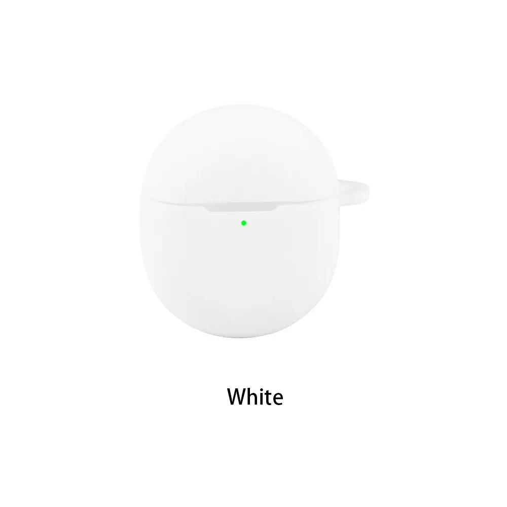 Anti-fall Earphone Case Silicone with Keyring Earbuds Cover Anti Scratch Shockproof Charging Box Shell for Google Pixel Buds 2a