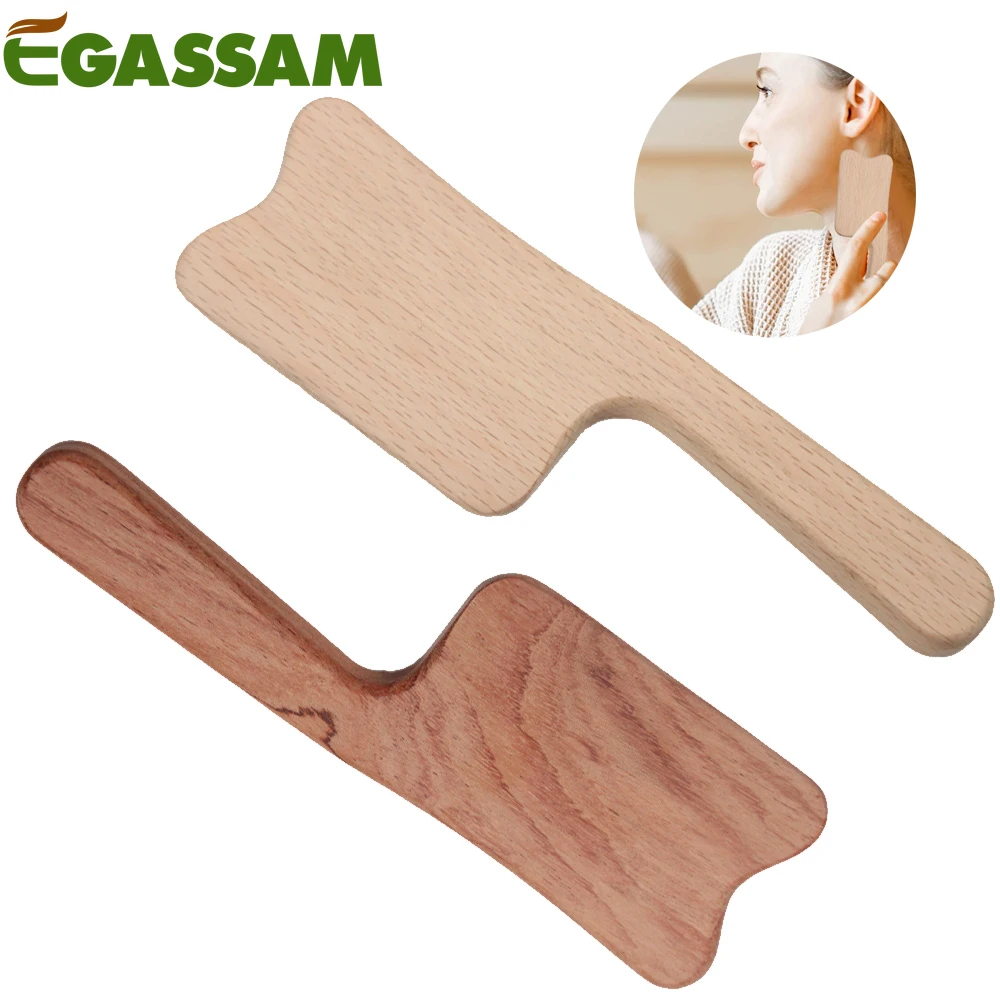 

1Pcs Wooden Gua Sha Massage Tools Wood Therapy Lymphatic Drainage Tool, Wood GuaSha Tool for Anti Cellulite, Maderotherapy