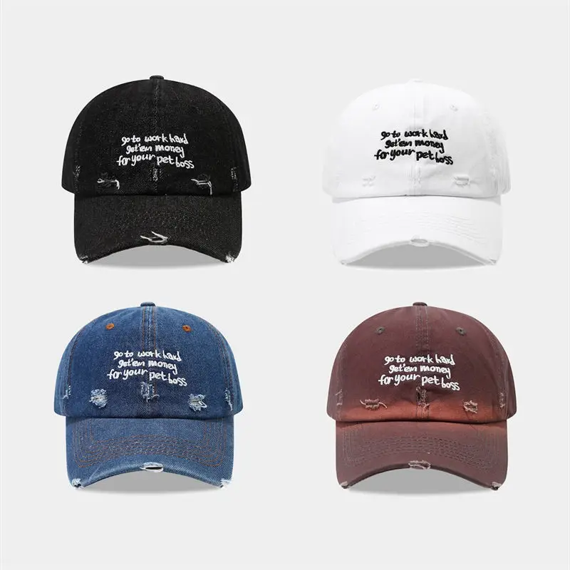 

2025 Four Seasons Cotton Letter Embroidery Casquette Baseball Cap Adjustable Outdoor Snapback Hats for Men and Women 65