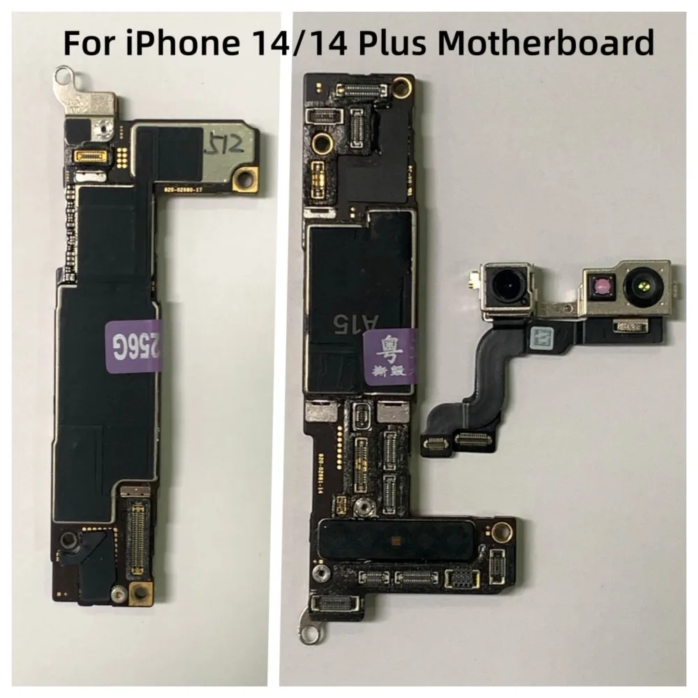 Tested Mainboard For iPhone 14 Pro Max 14Plus Unlocked With/NO Face ID Physics SIM Version Motherboard Clean iCould Logic Board