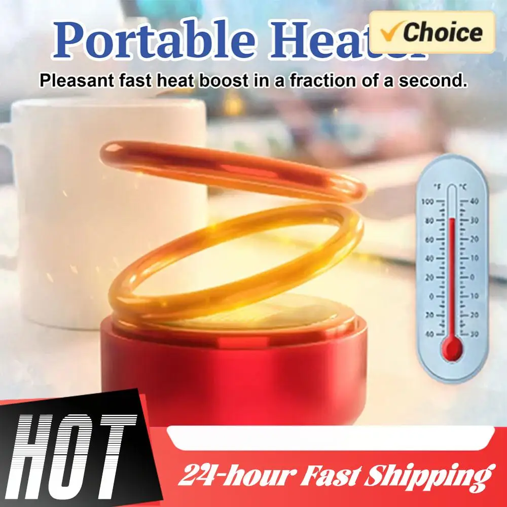 1-5 قطعة المحمولة الساخن الحركية جزيء سخان صغير زجاج سيارة مزيل الصقيع الشتاء حلقة مزدوجة الدورية السيارات العطر الناشر