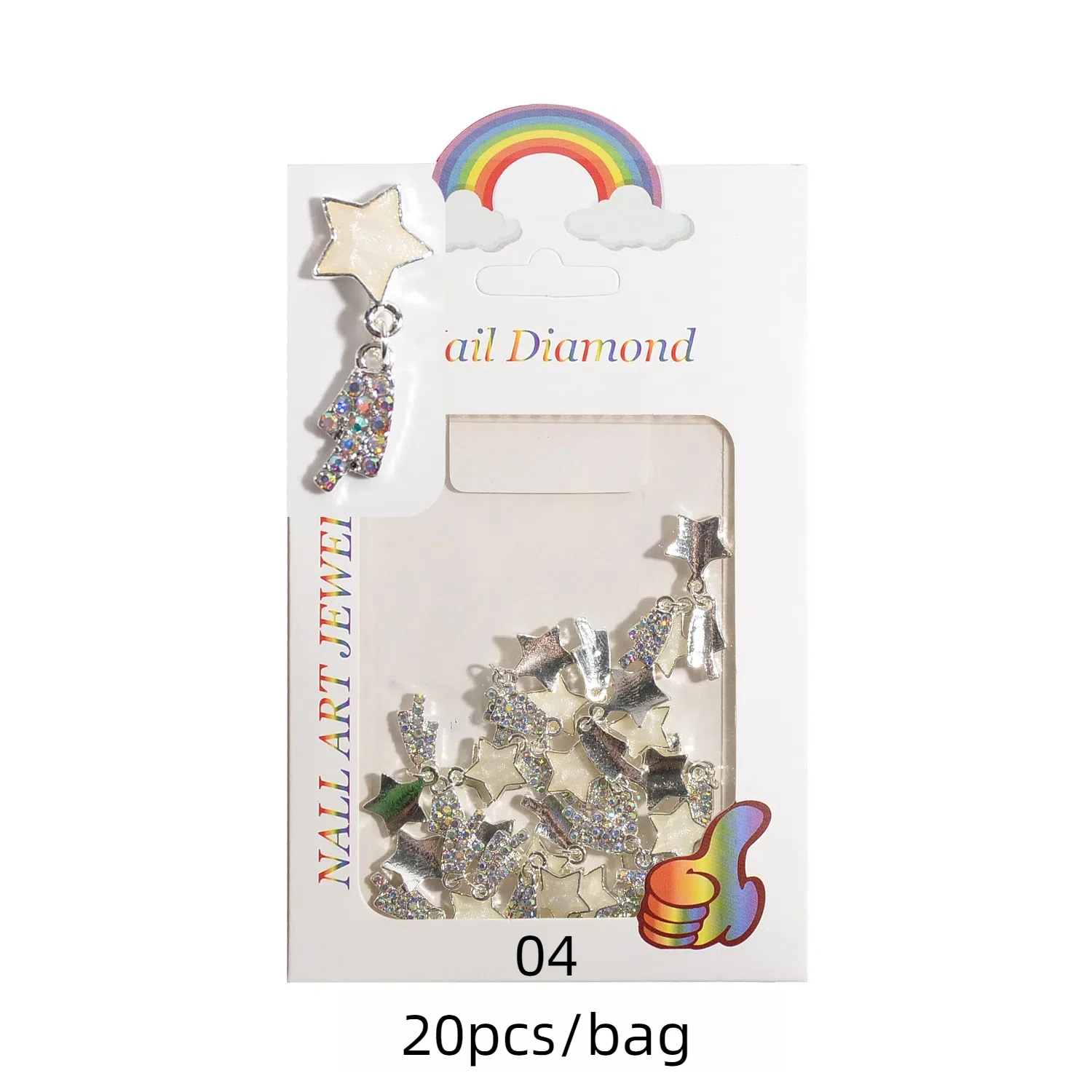 Trending 3D Star Nail Decor Legering Ster Hangers met Micro Set Diamanten Perfecte Vijfpuntige Ster Nagel Versieringen Charms