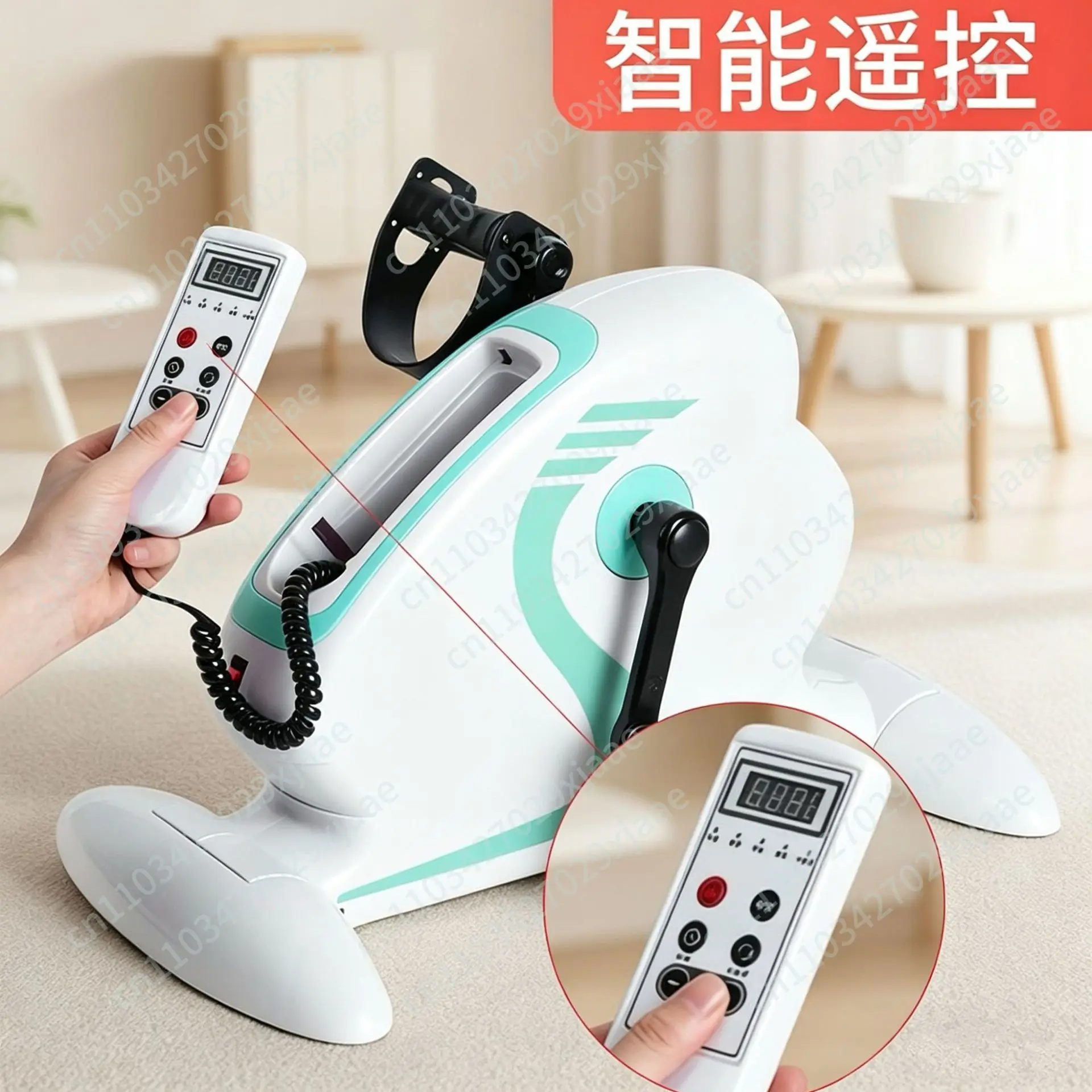 2nd Gen Elderly Home Rehabilitation Trainer, Electric Pedal Exerciser, Upper & Lower Limb Hand Leg Training Equipment