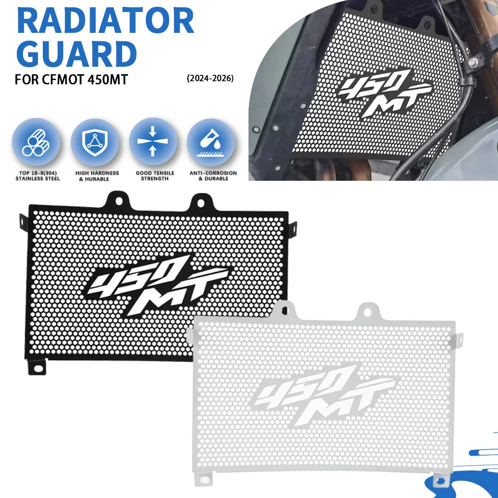 

For CFMOTO 450MT IBEX450 2024 2025 2026 Motorcycle Accessories Radiator Grille Guard Engine Cooler Grill Cover Cooler protection