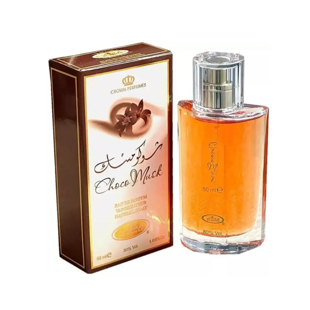 50ml Hot Sales Al-Rehab Choco Musk Eau de Parfum Spray for Women Arabian Dubai Perfume Cologne Fragrance Luxury Crown Perfumes A