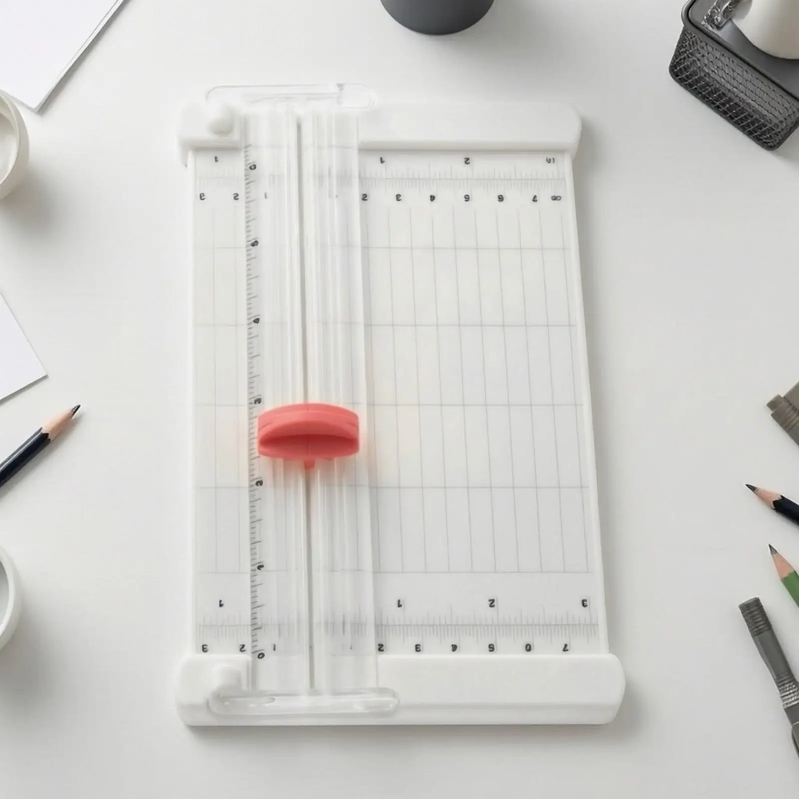 Paper-Cut Paper Trimmer Compact Rotary Paper Trimmer Portable for Crafters, Scrapbookers, Office Office Tasks, Classroom