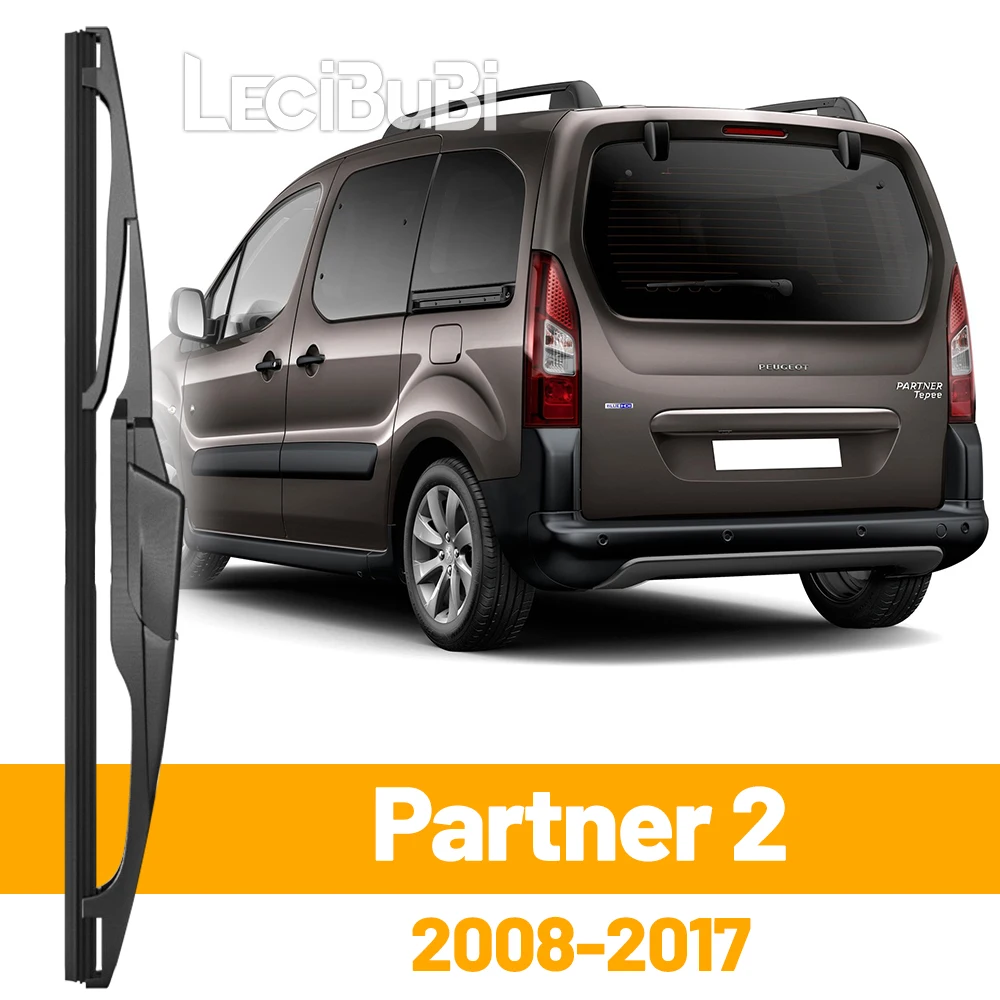 Für Peugeot Partner 2 2008–2017 2009 2010 2016, Heckscheibe, Scheibenwischerblatt, Heckklappe, Fensterwischer, Zubehör