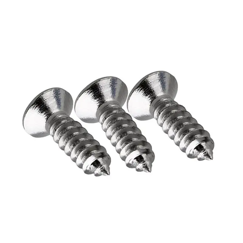 ABLB-250X Guitar Bass Screws Parts For Scratchplates Pickguard, Silver