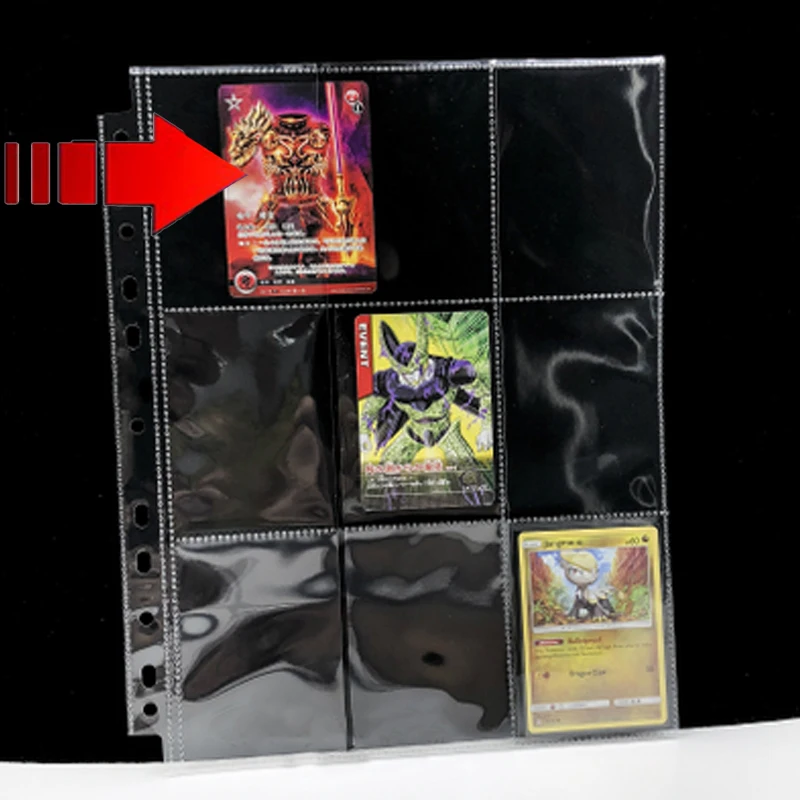 

20 шт./партия 9 карманов прозрачная доска игра прозрачные карты страница торговая карта протектор Волшебная Коллекция сбора карманная страница