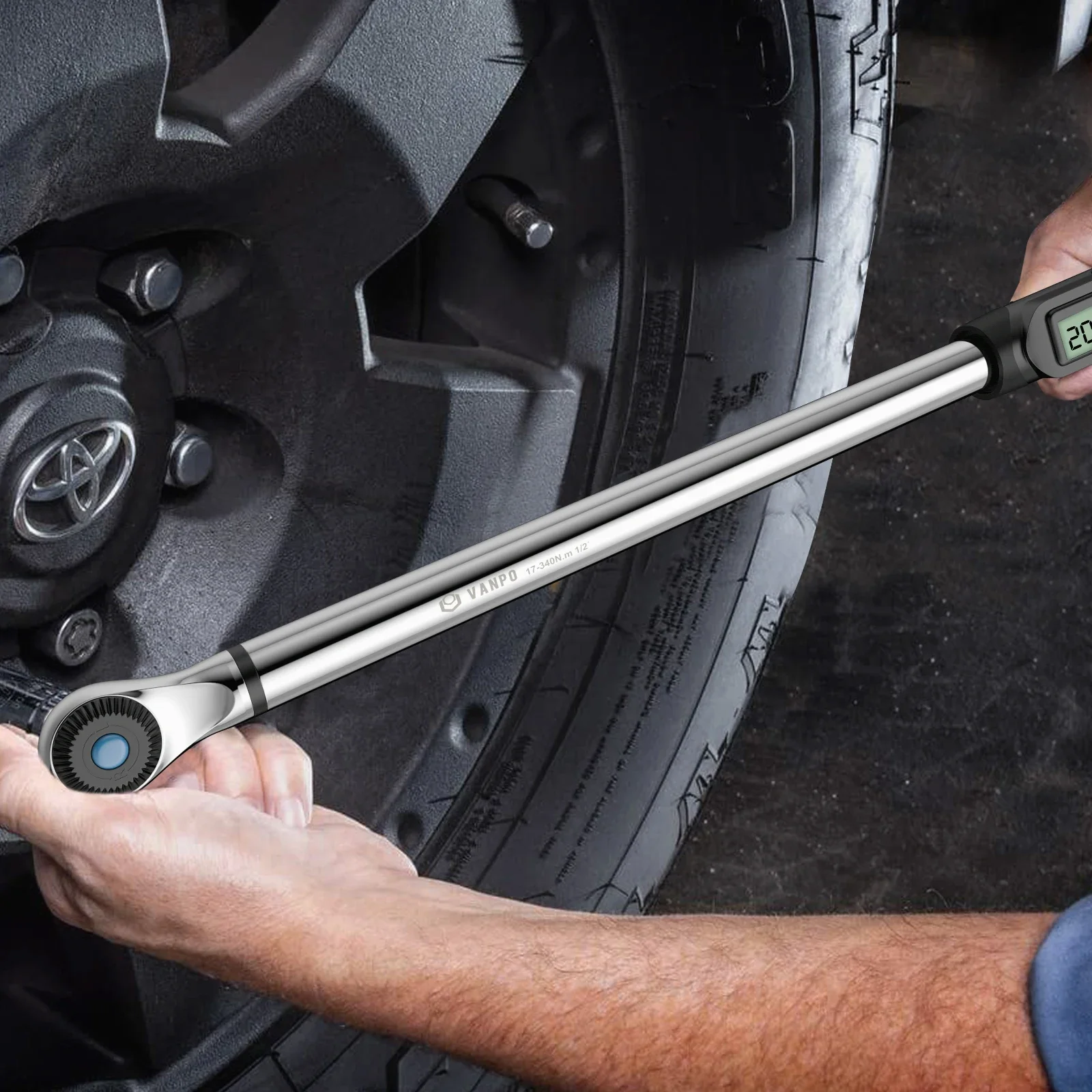 Alat Ukur Portabel Kunci Torsi Digital Elektronik yang Dapat Disesuaikan