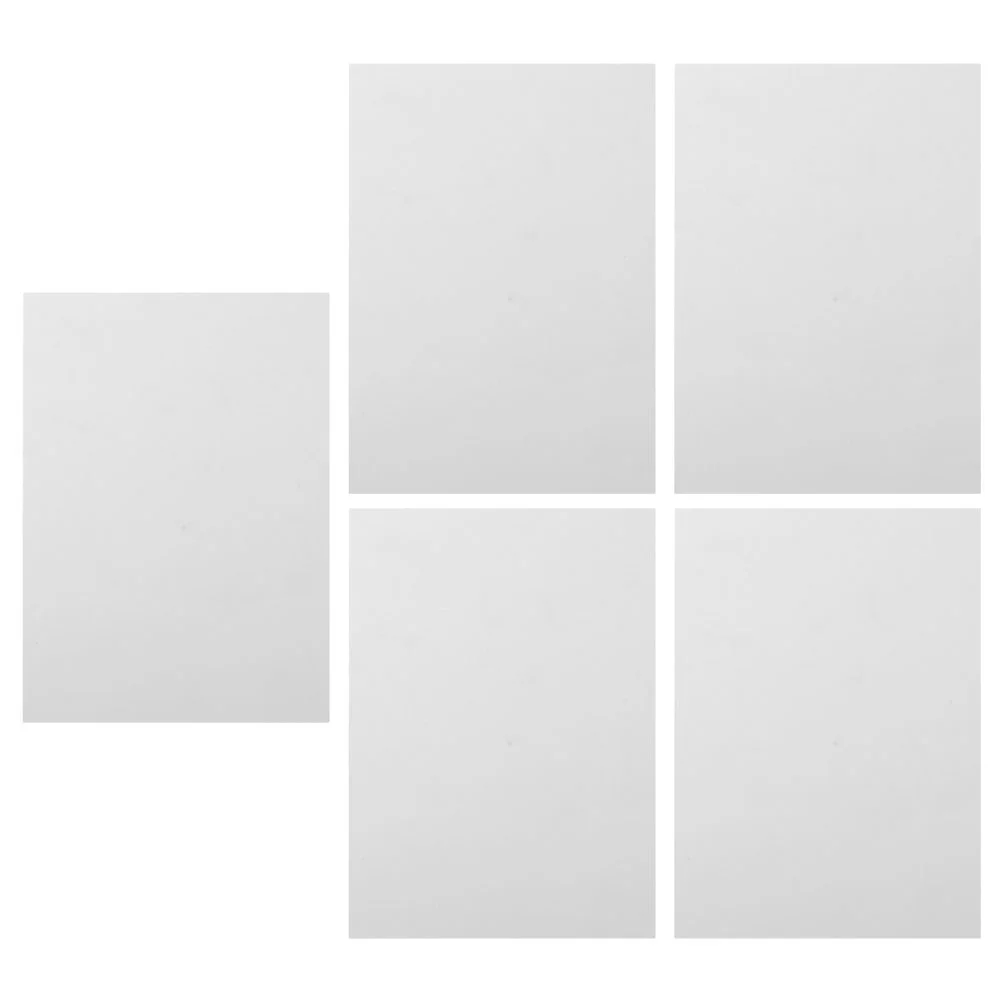 5 Pcs Sublimation Blank for Poster Wall Sign Metal Blanks Photo Frame Simulation Silver Board