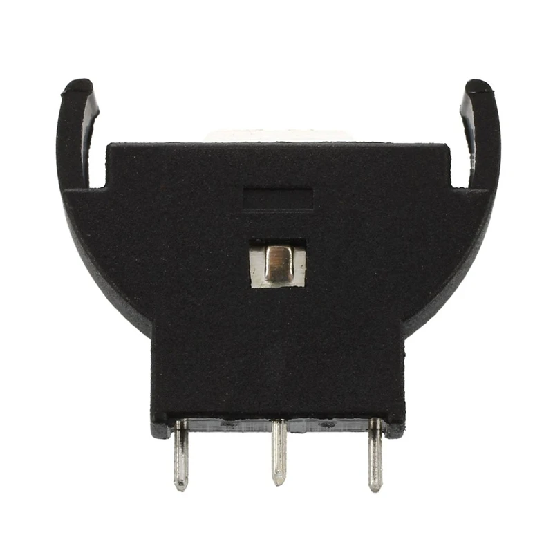 AT12 20 Pcs Plástico Preto CR2032 Botão de célula Suporte de soquetes de bateria de lítio