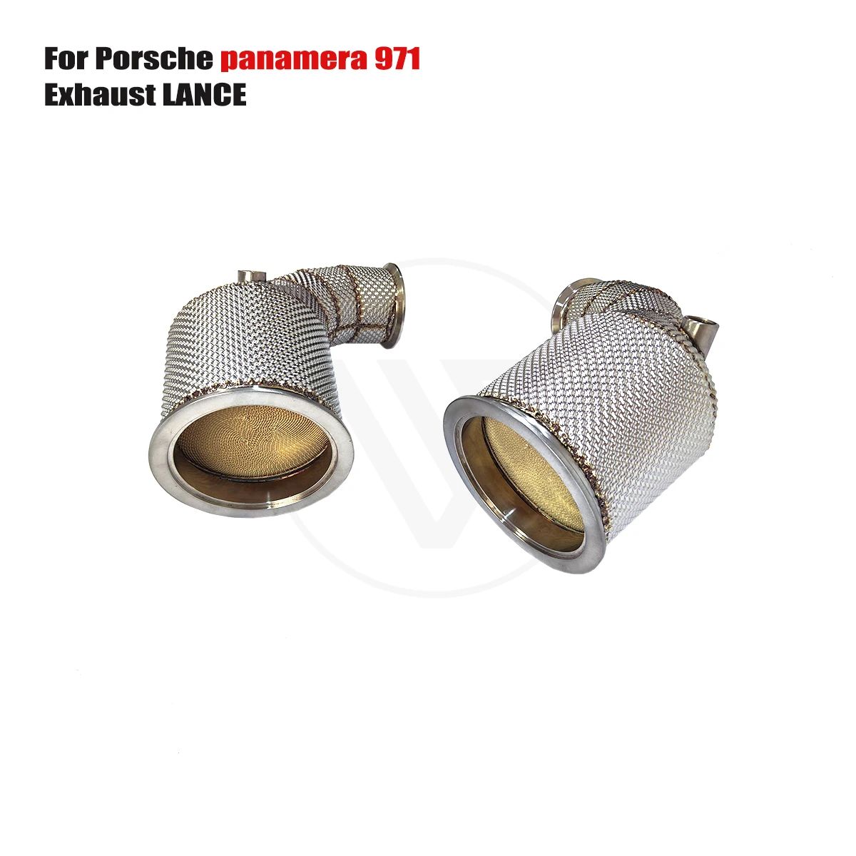 UNIQUE For 2019-2023 Porsche Panamera 971 2.9T With insulator opf downpipe With cat/without cat exhaust pipe