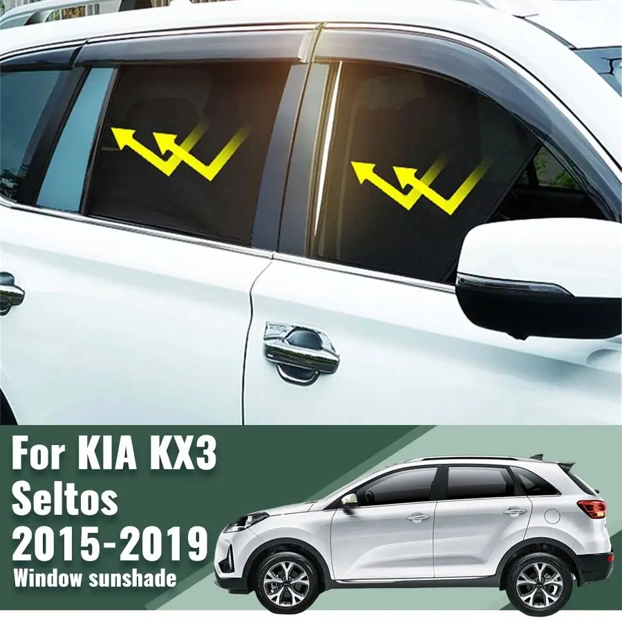 

For KIA KX3 Seltos 2015-2019 Car Sunshade Front Windshield Accessories Vehicle Curtain Side Window Sun Shade Visor Protector