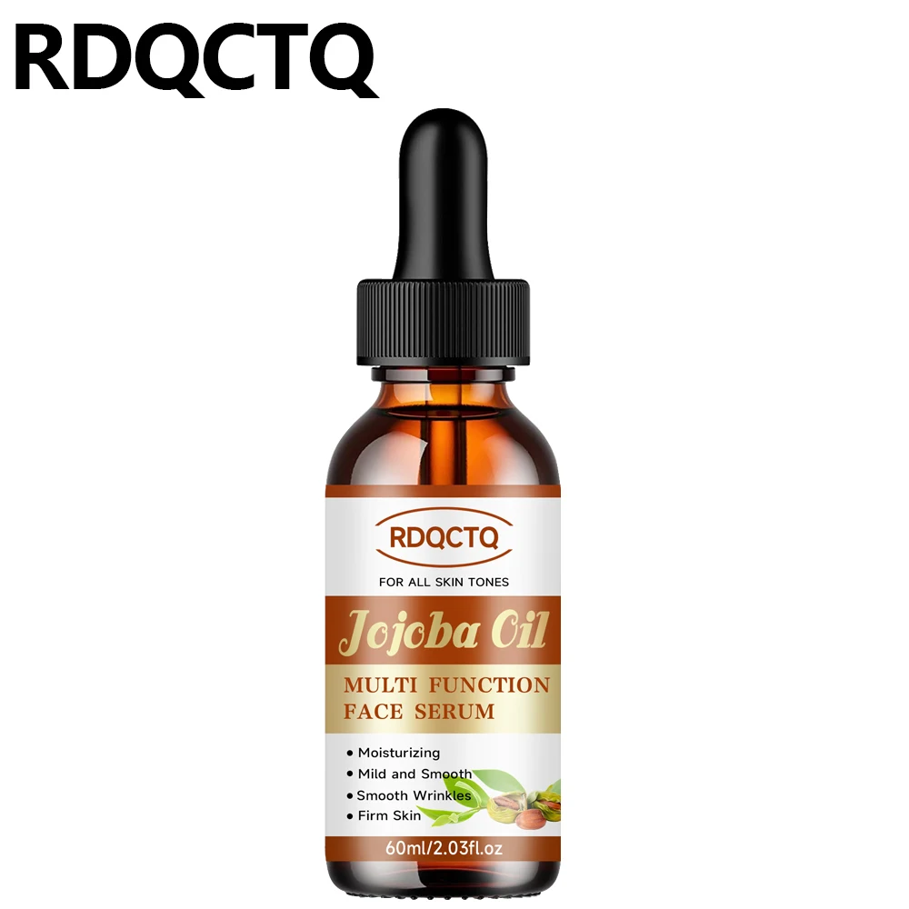 RDQCTQ Aceite de jojoba Aceite esencial de vitamina E para arrugas, ilumina y reafirma la piel, hidrata y reduce la opacidad Piel 4 en 1