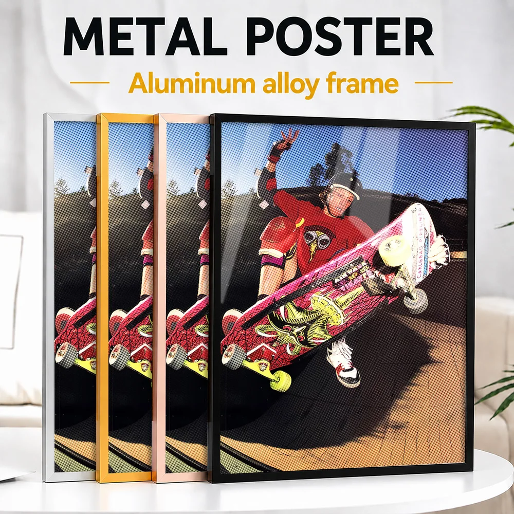 Tony Hawk Skateboard Framed Aluminum Metal Poster Customized Victory Tribute Wall Art For Action Sport Collectors Decorating Gym