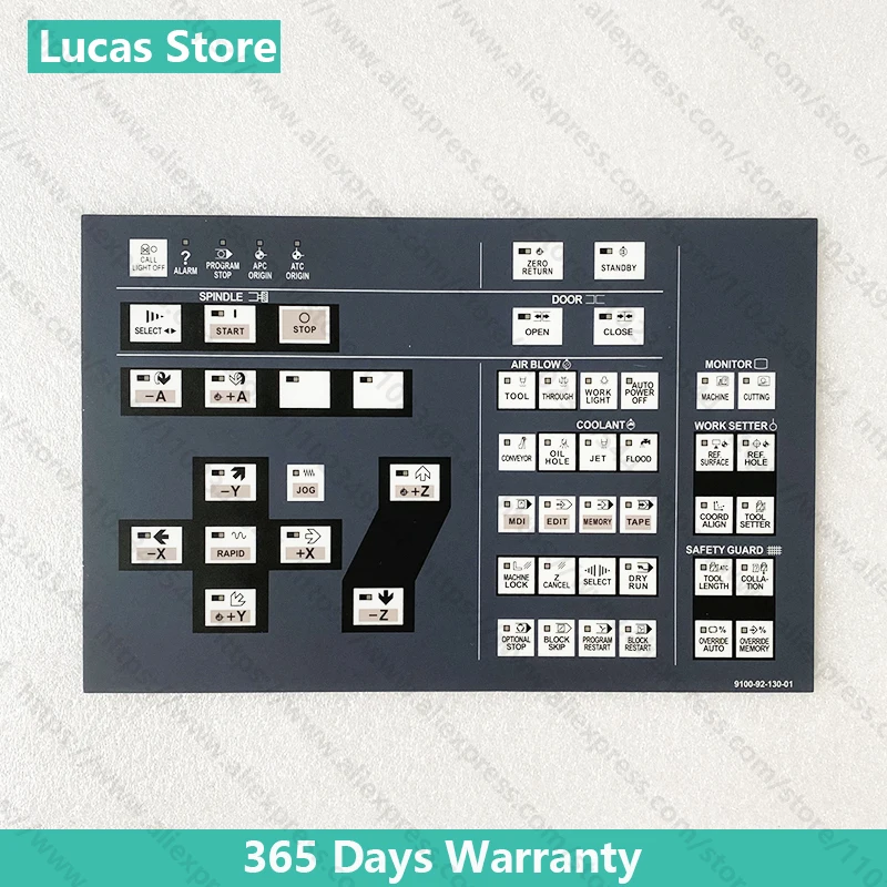 Operation panel button film processing center VS40/VS50/VS60 lathe 9100-92-130-01 membrane keypad