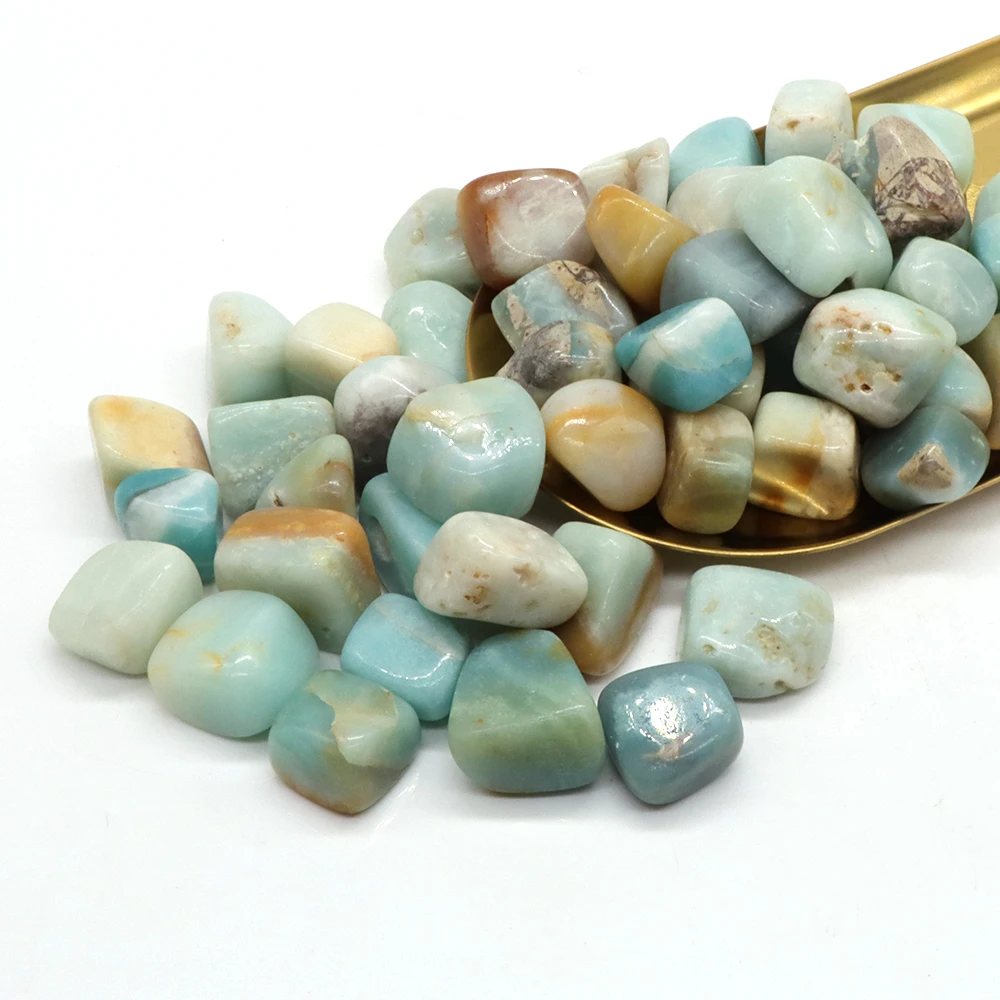 

Natural Bulk Crystal Stones Amazonite Reiki Healing Polished Energy Chakra Beads Gravel Specimen Aquarium Collection