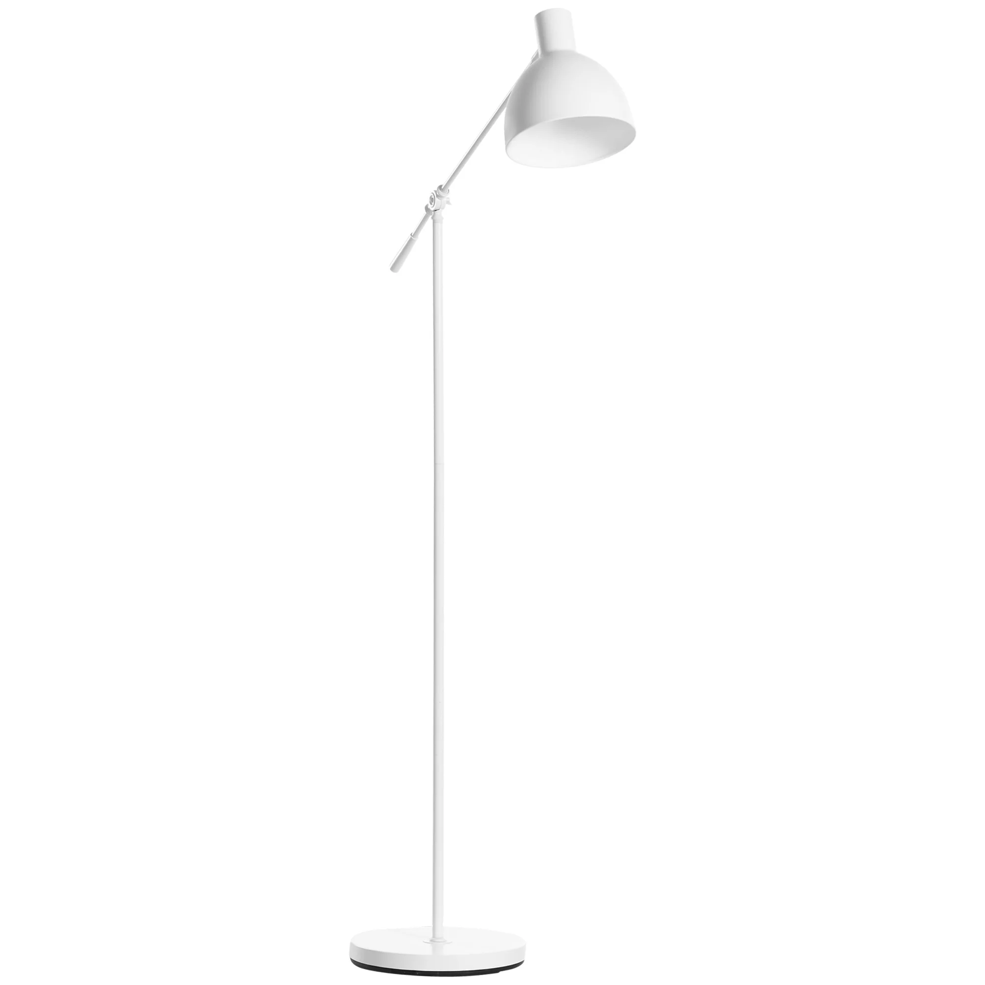 HOMCOM Industrial floor lamp cap E27 Max. 40W Ø 30x131-155 cm White