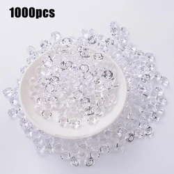 1000PCS Mixed Transparent Acrylic Wedding Party Decor Confetti Scatter Beads Vase Filler