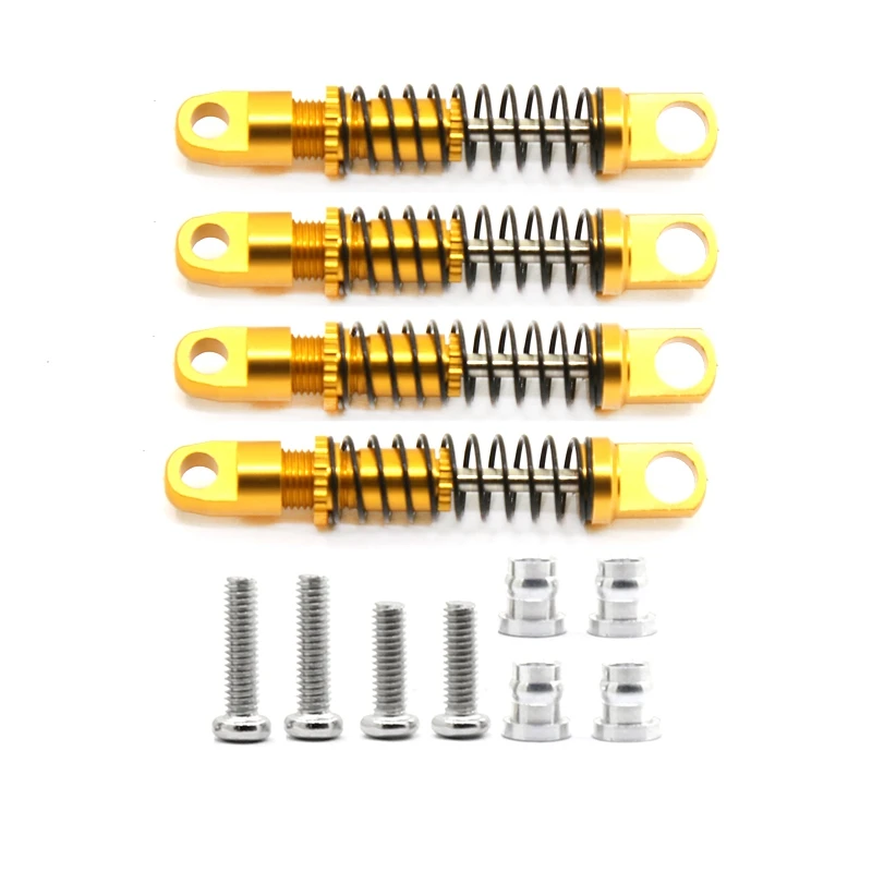 4Pcs Metal Shock Absorber Damper For Xiaomi Xmykc01cm Jimny 1/16 Rc Crawler Car Upgrade Parts Accessories-Drop Ship