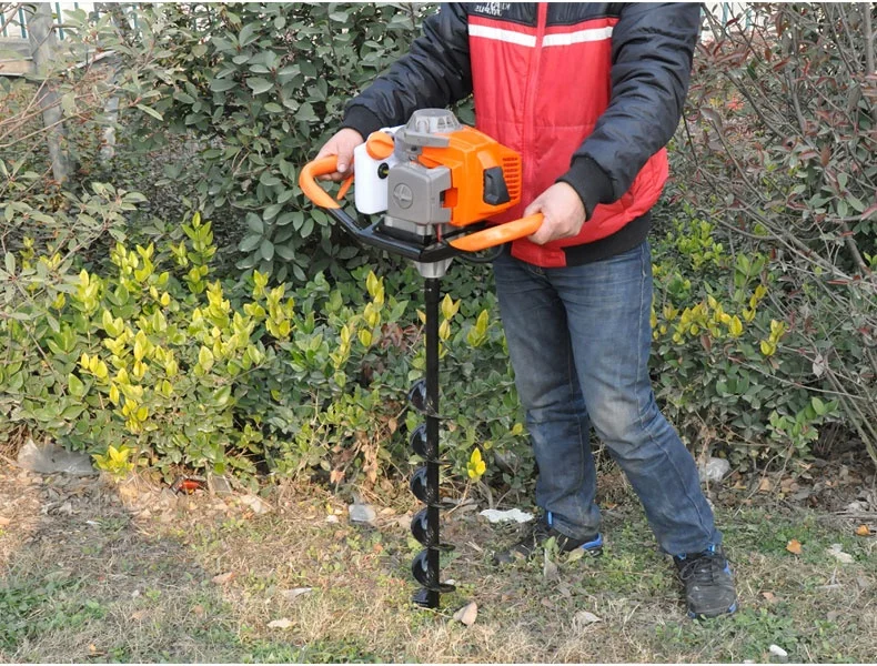 Portable 52cc Ground Deep Post Hole Digger Auger Drill Earth Auger