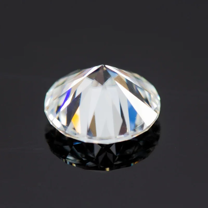 Pedra de moissanite cor d vvs1 corte redondo 0.1ct-12ct com certificado gra atacado moissanite pedras preciosas soltas fabricação de jóias