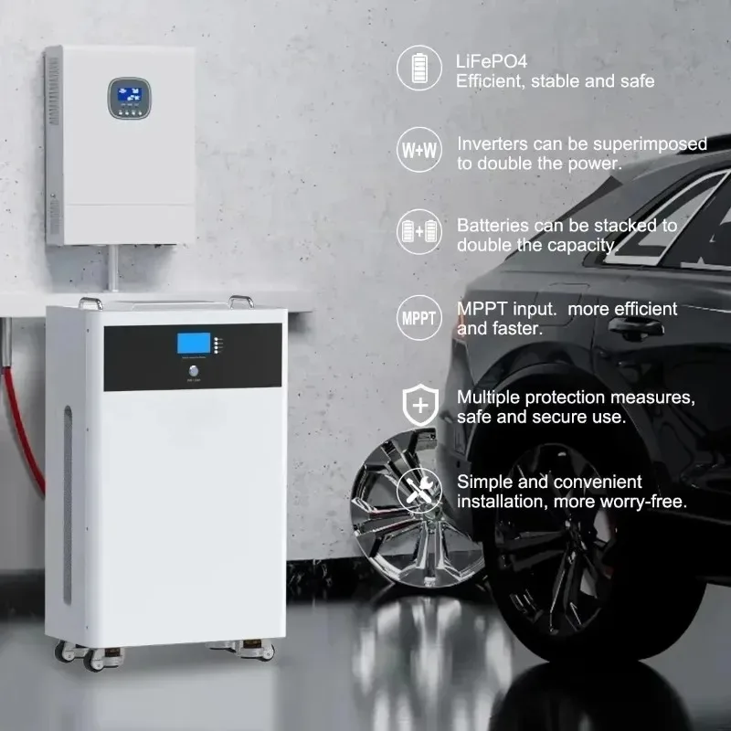 8000 Cycles 51.2v 15kwh Akku Vic Tron Solar Inverter Lithium Ion Energy Storage 48v 200Ah 300Ah Stackable Lifepo4 BMS