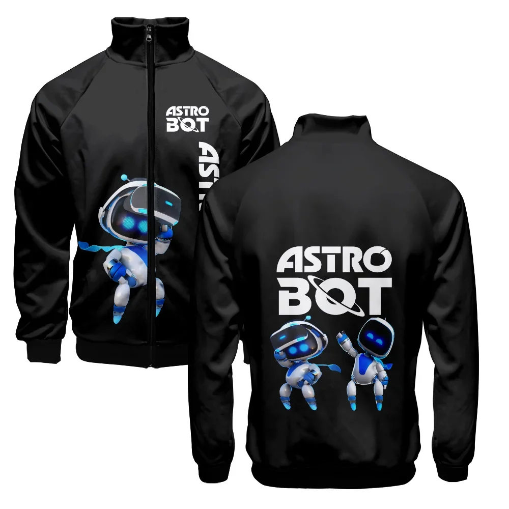 Anime ASTRO BOT 3D Baseball Jacket Men Bomber Jacket Harajuku Hip Hop Hoodie Stand Collar Zipper Sweatshirt Casual Sportswear