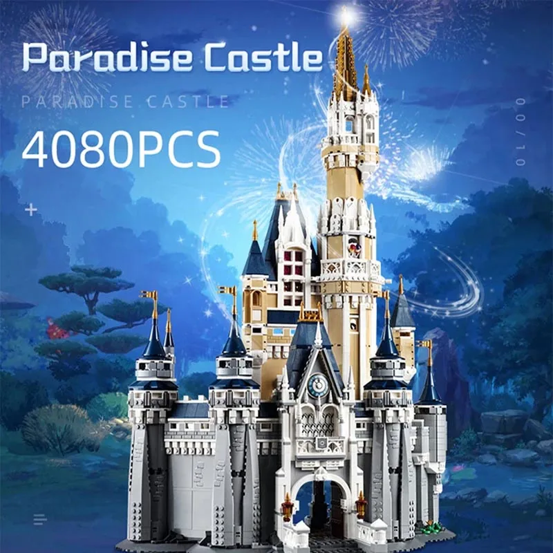 4080 PCS Princess Castle Modular Building Blocks Bricks Kids Toy Christmas Birthday Gifts Compatible  IN STOCK 71040 16008