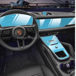 TPU Screen Protector for Porsche Cayenne 2024 2025 Car infotainment Navigation LCD Instrument Auto Interior Accessories