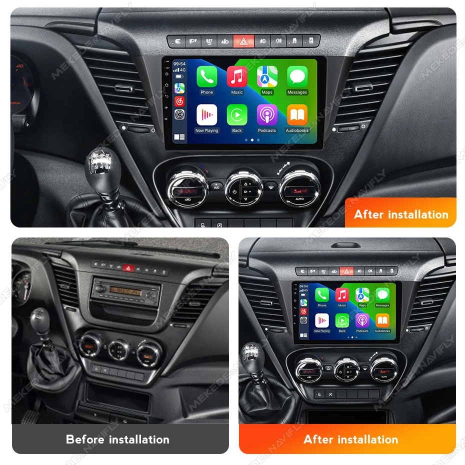 MEKEDE 2 Din IPS Screen Car Radio For Iveco Daily 2013 - 2022 Carplay GPS Navigation BT Multimedia Player Audio Stereo Head Unit