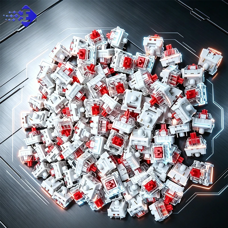 100PC Mechanical Keyboard Shaft Body Three Styles Of Green Shaft Red Shaft And Tea Shaft Support Hot Swappable 3 Pins Cross Stem