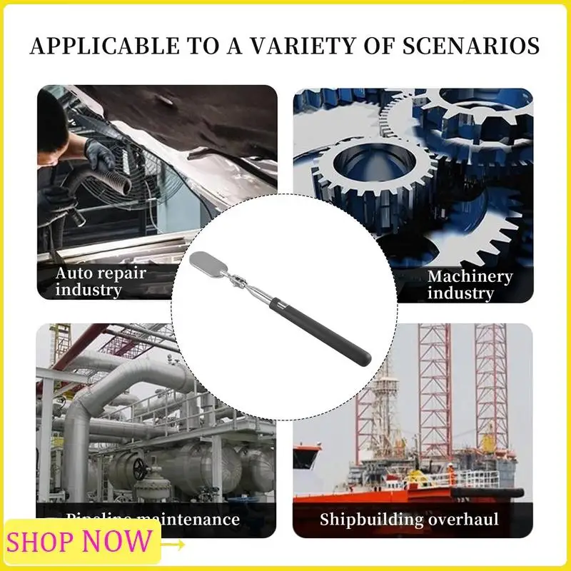 

Especial 3 Pieces Telescoping Inspection Mirror Observe Mirror Inspection Tool For Check The Condition Of The Vehicle(Oval)