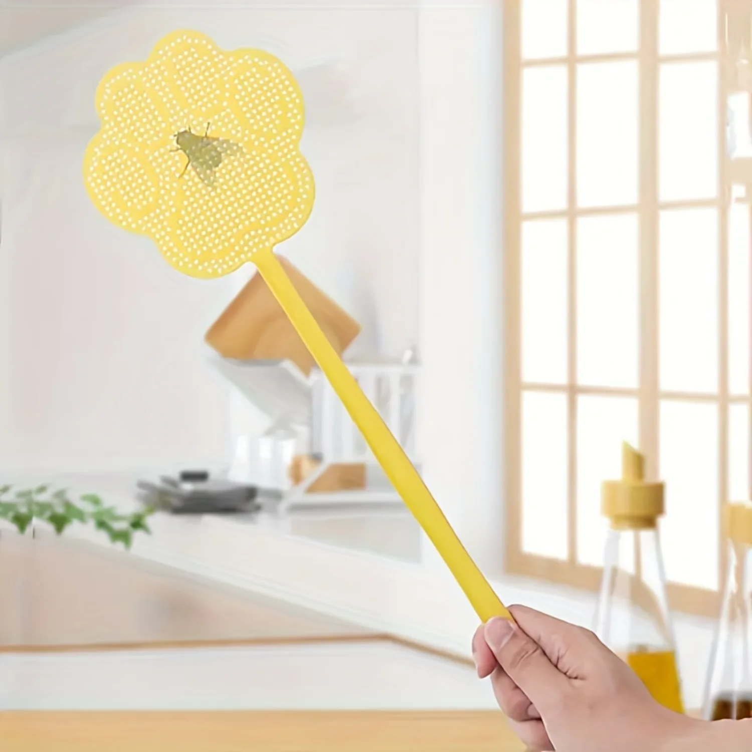 3pcs, Premium Fly Swatter Plus - Durable Long-Handled Plastic Mosquito Killer, Effective Pest Control for Household, Apartment, 