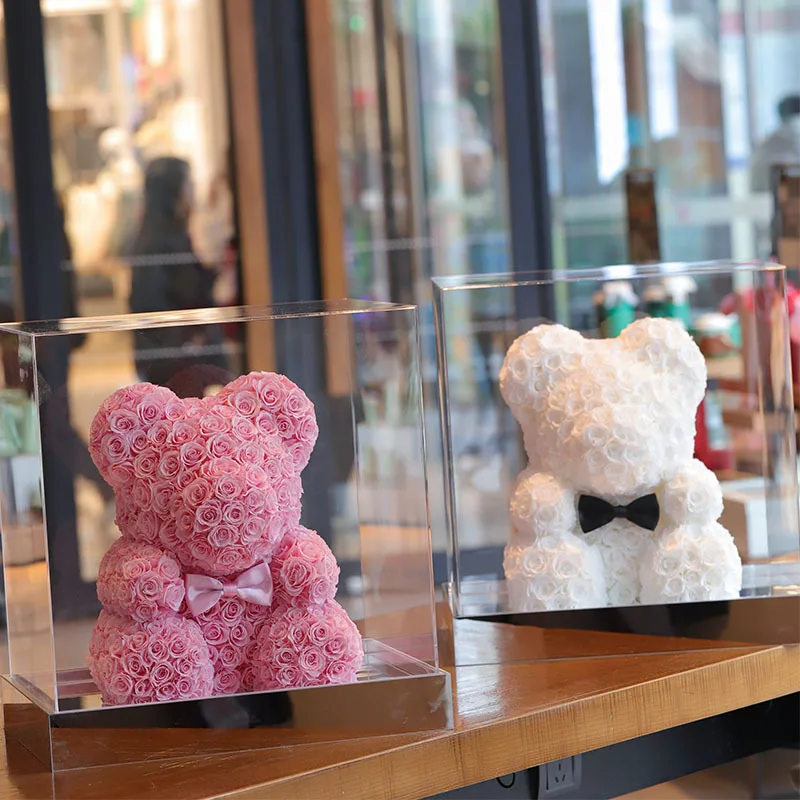 Eternal life flower rose heart bear Qixi Festival 214 Valentine's Day 520 marriage proposal to give girlfriend gift