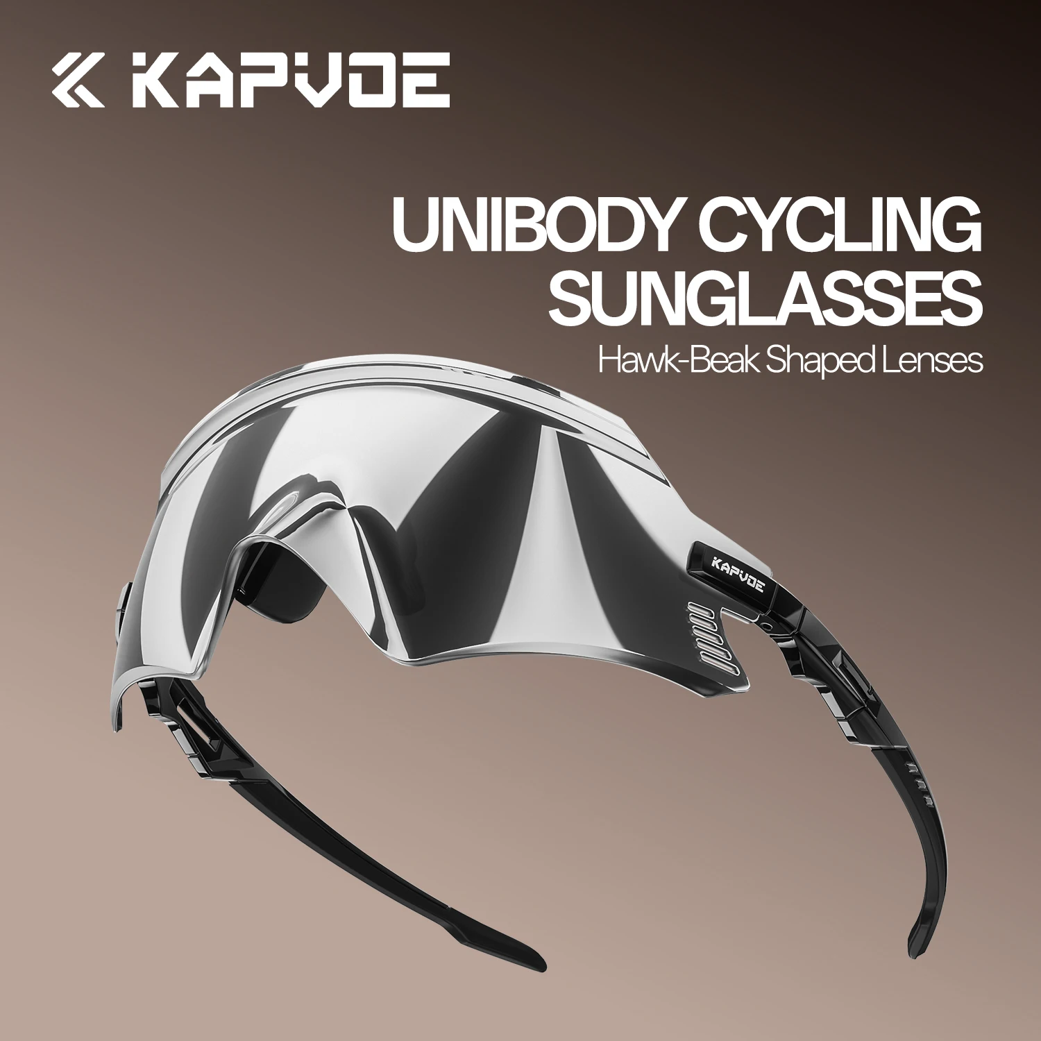 Kapvoe New Men's Cycling Sunglasses UV400 Road Bike Glasses Hiking Eyewear Sports Outdoor Goggles Fashion Running Glasses 2026