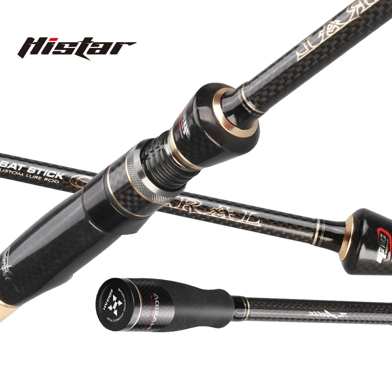 Histar General Caña de Pescar Carbono 4 Ejes Acción Rápida 2,46m