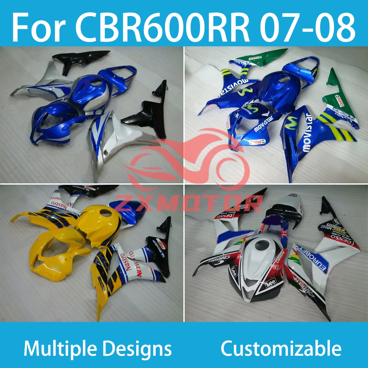 

Full Fairing Kit for Honda CBR 600RR 2007 2008 Motorcycle Bodywork ABS Plastic CBR600RR 07 08 Fairings