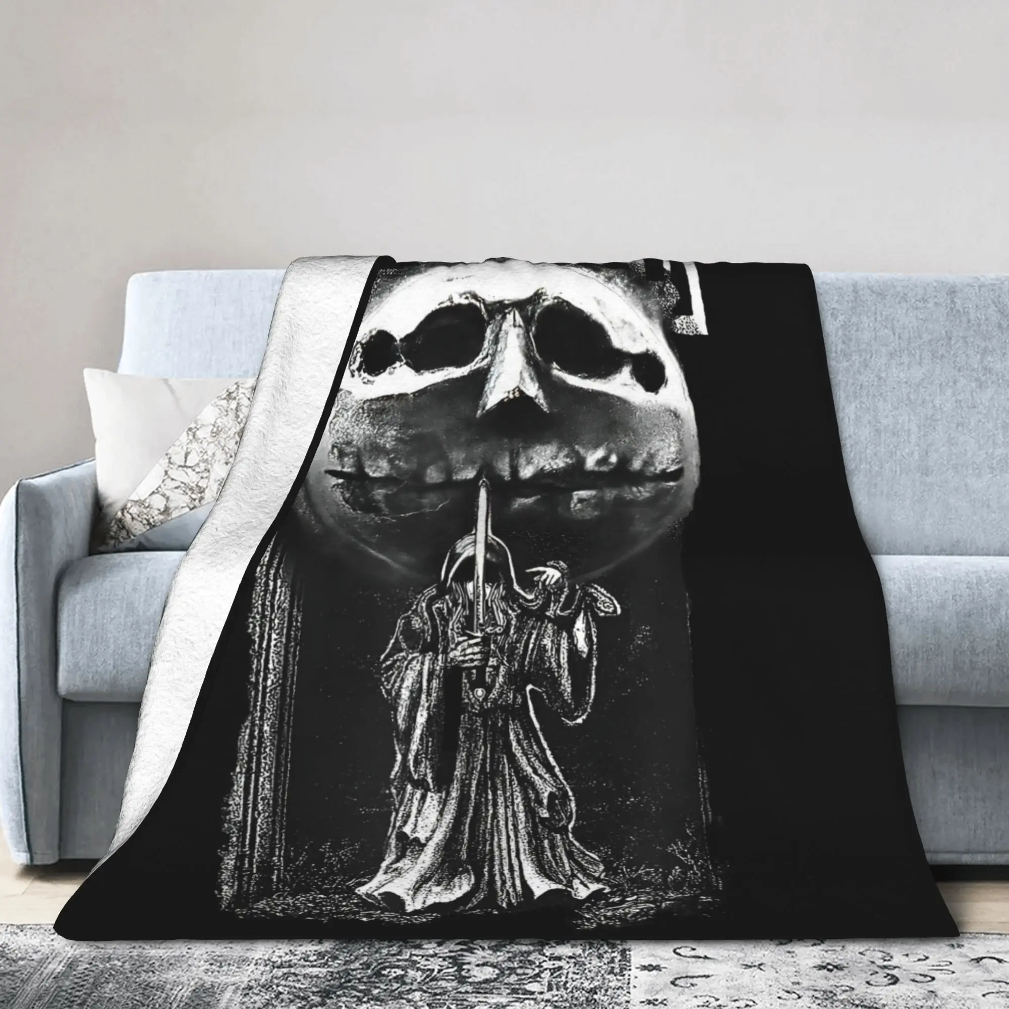 Fear and Hunger Termina Kaiser The Yellow King Blankets Classic Horror Game Flannel Novelty Warm Throw Blanket Bed Sofa Couch