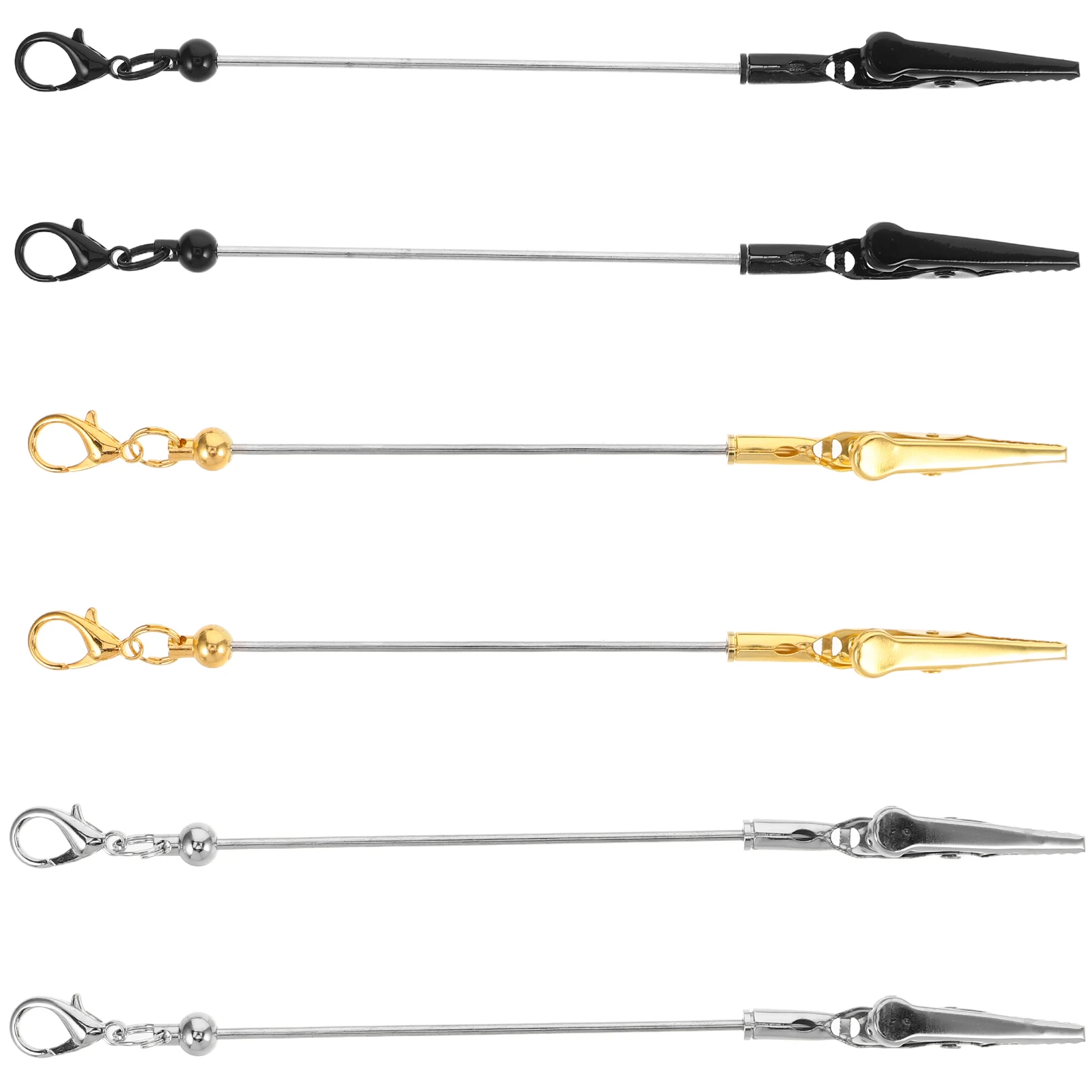 6 قطعة مشبك معدني متعدد الوظائف حامل مذكرة الصور حاملي بطاقات الأعمال مفتاح سلسلة